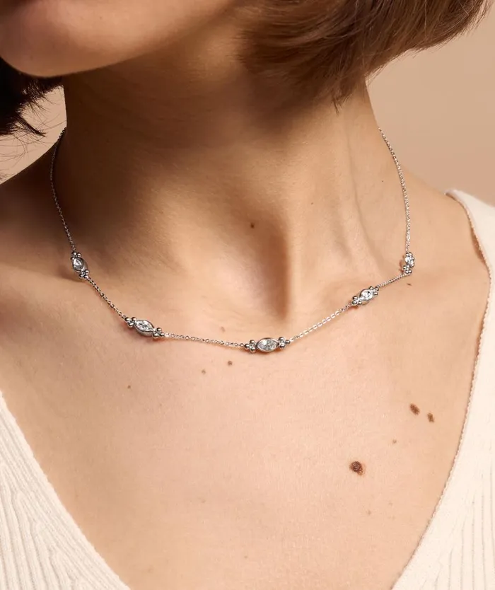 Necklaces Women Olivia Burton Dainty Silver Tone Necklace
