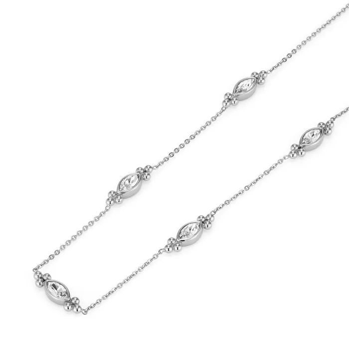 Necklaces Women Olivia Burton Dainty Silver Tone Necklace