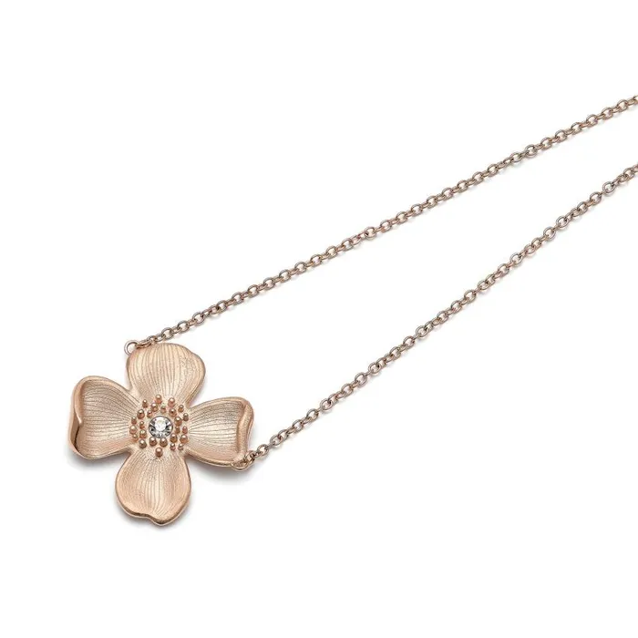 Necklaces Women Olivia Burton Dogwood Flower Carnation Gold Pendant Necklace