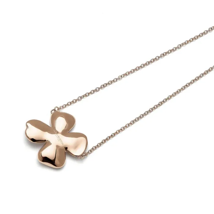 Necklaces Women Olivia Burton Dogwood Flower Carnation Gold Pendant Necklace