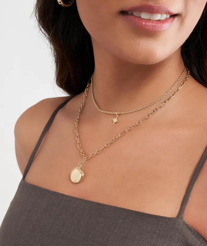 Necklaces Women Olivia Burton Ever Stacked Gold Plated MultiChain Necklace