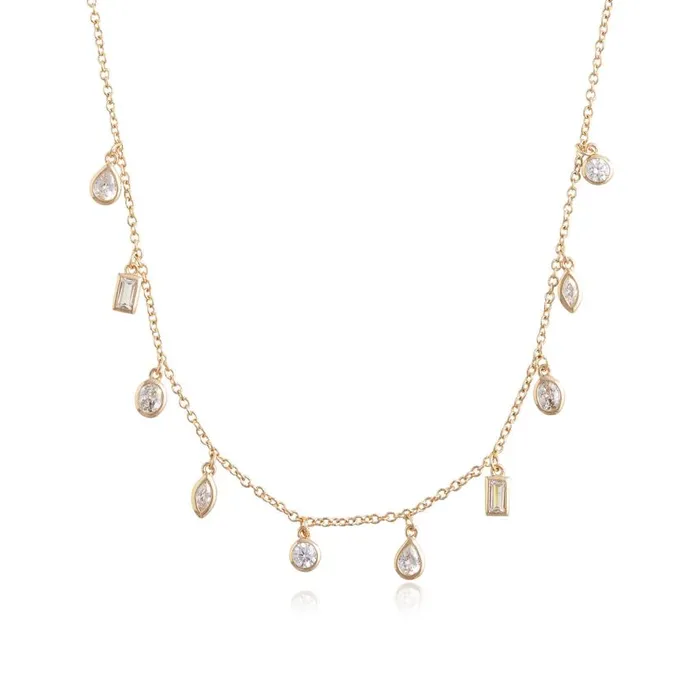 Necklaces Women Olivia Burton Gold Crystal Charm Necklace