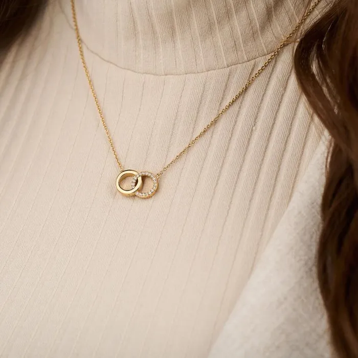 Necklaces Women Olivia Burton Gold Interlink Necklace