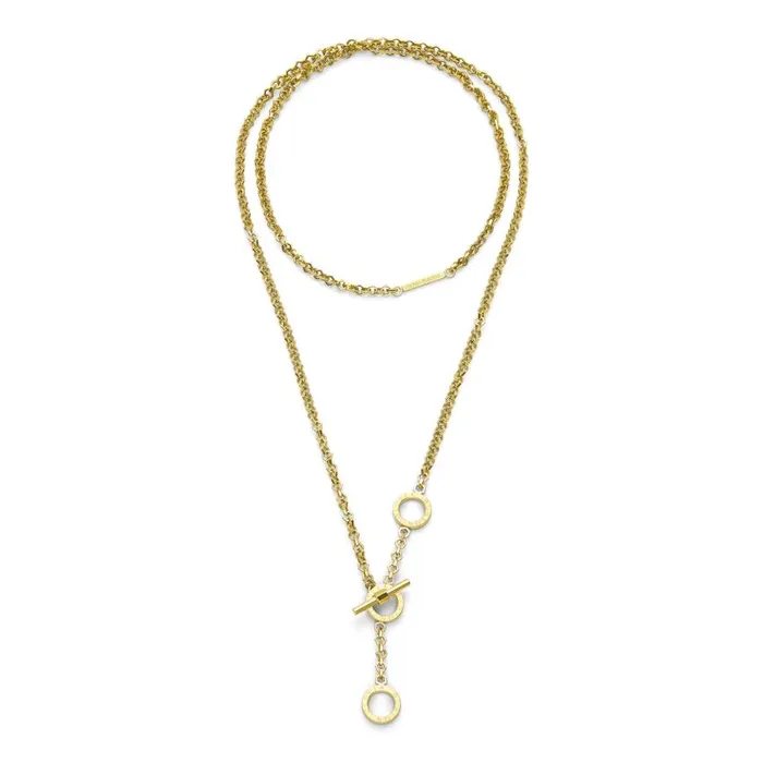 Necklaces Women Olivia Burton Honeycomb Toggle Gold Plated Necklace