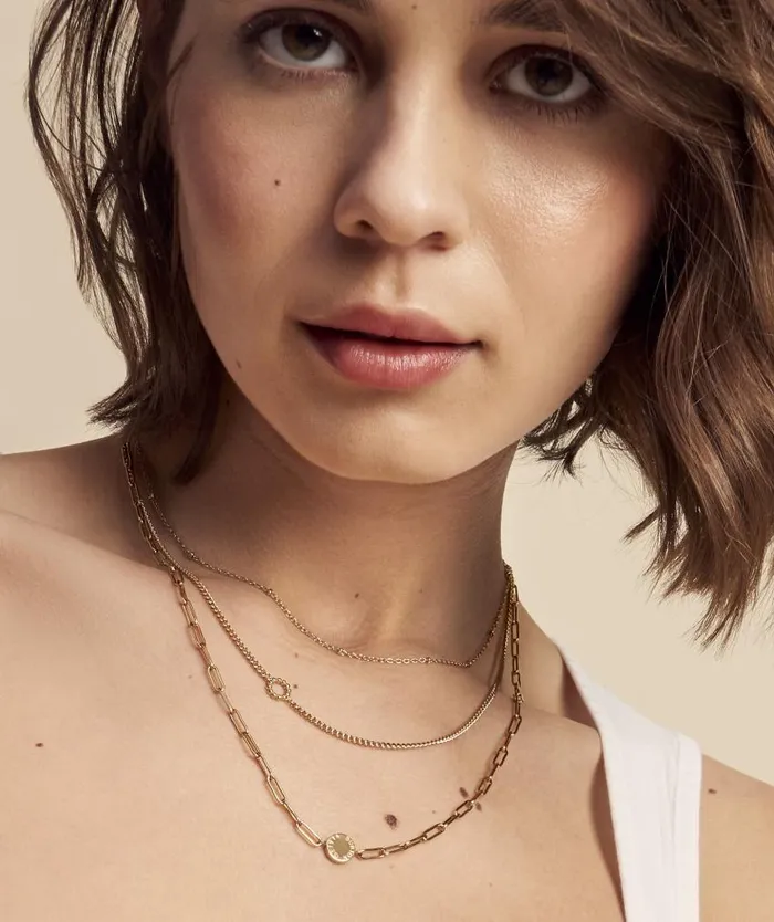 Necklaces Women Olivia Burton Illusion Gold Stacking Necklace Set