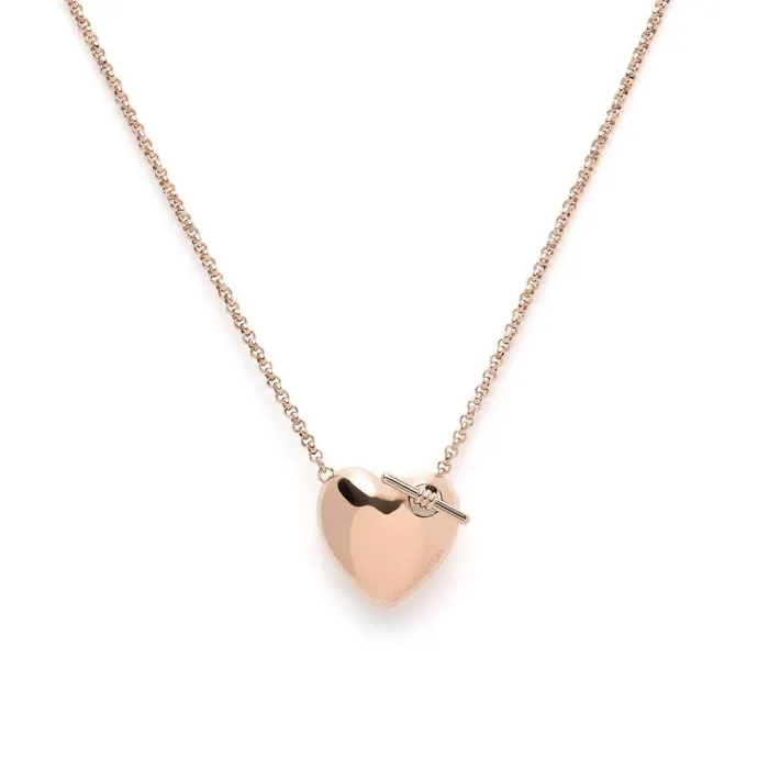 Necklaces Women Olivia Burton Knot Heart Rose Gold Necklace