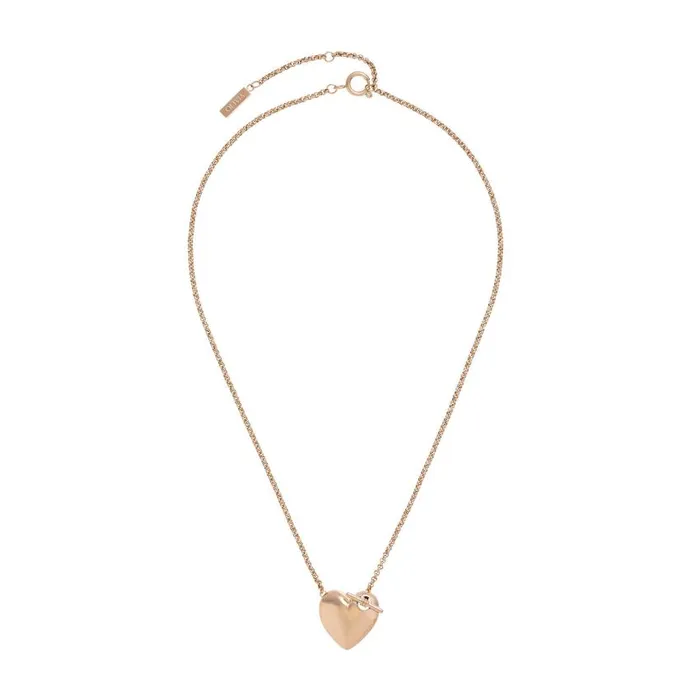 Necklaces Women Olivia Burton Knot Heart Rose Gold Necklace
