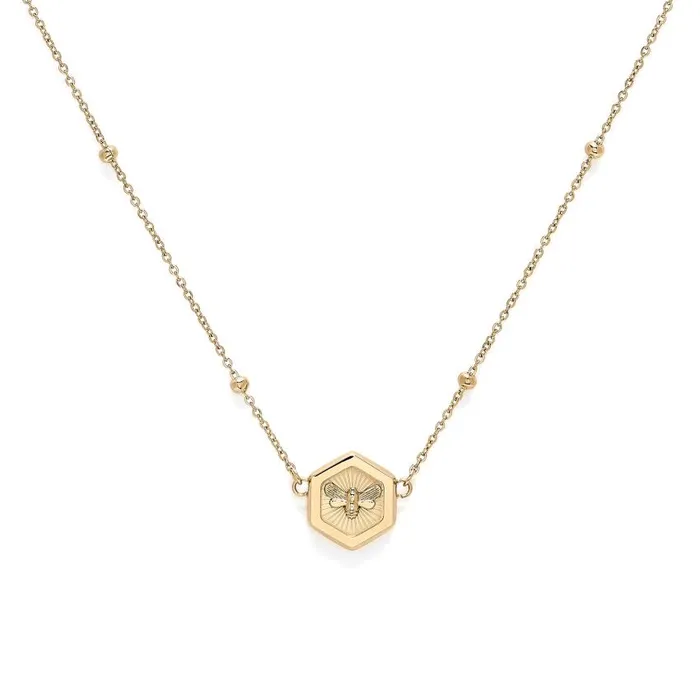 Necklaces Women Olivia Burton Minima Bee Gold Pendant Necklace