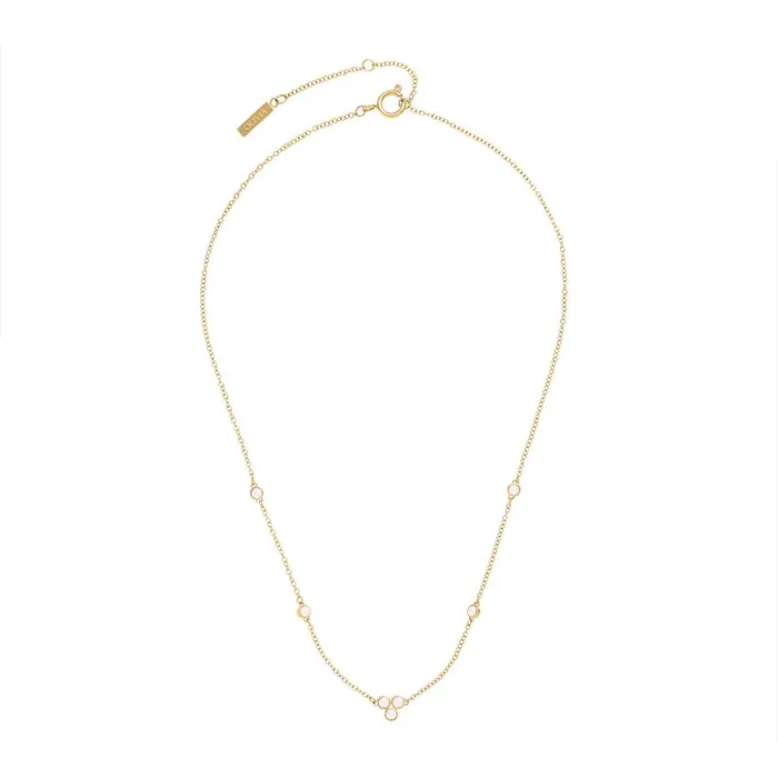 Necklaces Women Olivia Burton Pearl Cluster Gold Necklace