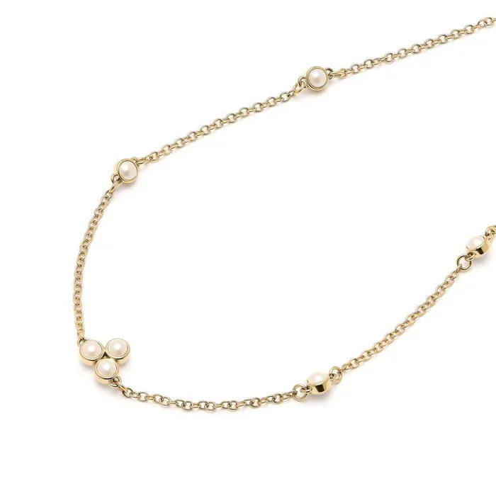 Necklaces Women Olivia Burton Pearl Cluster Gold Necklace