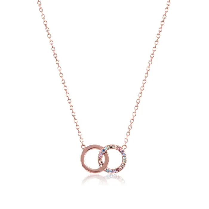 Necklaces Women Olivia Burton Rose Gold Choker and Interlink Necklace Gift Set