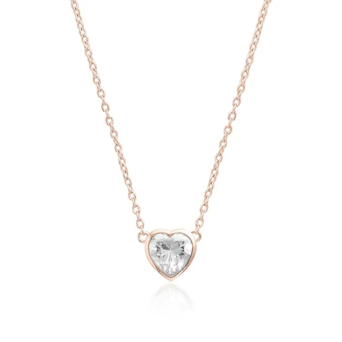 Necklaces Women Olivia Burton Rose Gold Heart Necklace