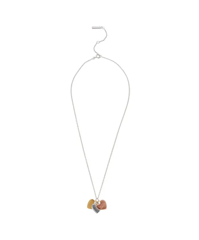 Necklaces Women Olivia Burton Tri Tone Heart Necklace Necklaces Women Olivia Burton Tri Tone Heart Necklace