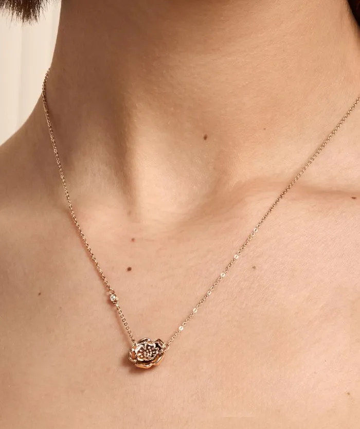 Necklaces Women Olivia Burton Tudor Rose Rose Gold Pendant Necklace