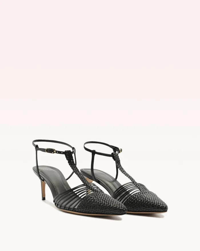 Nessa Woven 60 Black Women Alexandre Birman Pumps
