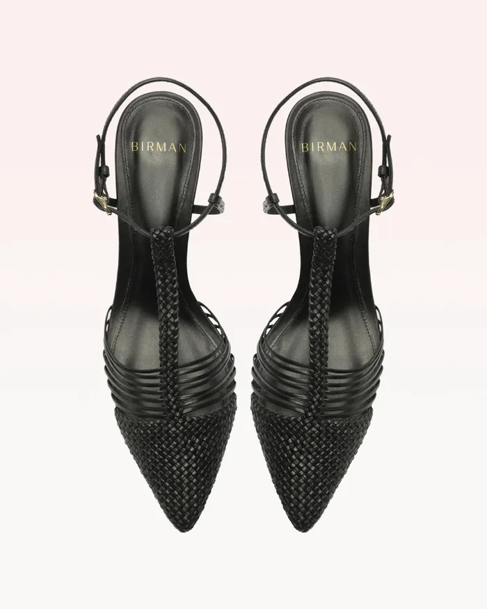 Nessa Woven 60 Black Women Alexandre Birman Pumps