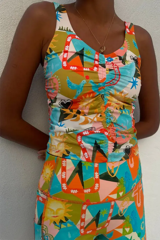 Never Fully Dressed Activewear Hope Bright Ruched Sports Top 8211 Women