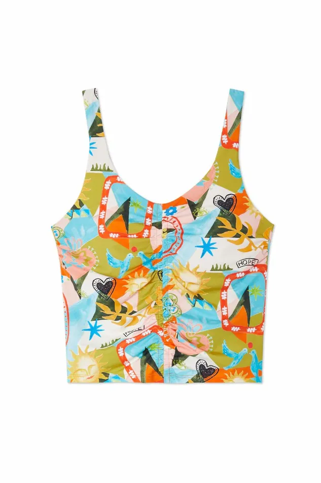 Never Fully Dressed Activewear Hope Bright Ruched Sports Top 8211 Women