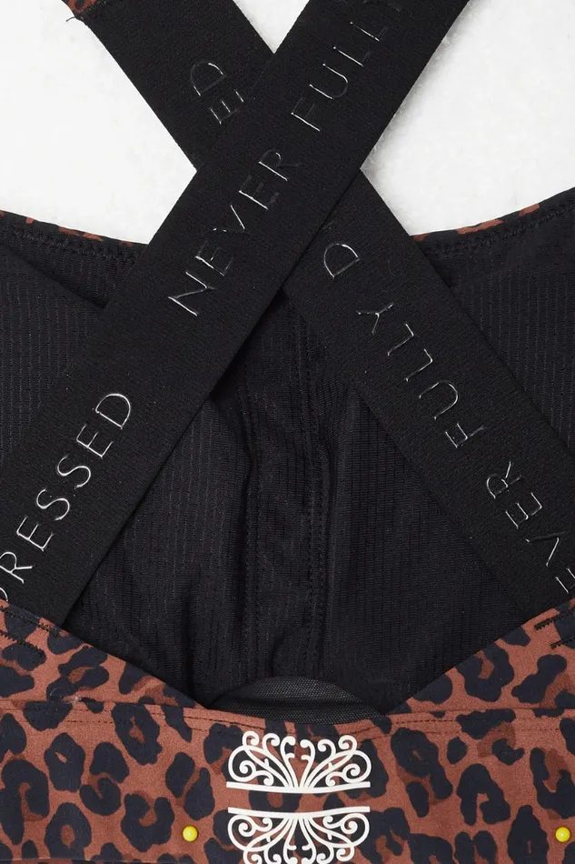 Never Fully Dressed Activewear Leopard Sports Bra 8211 Women