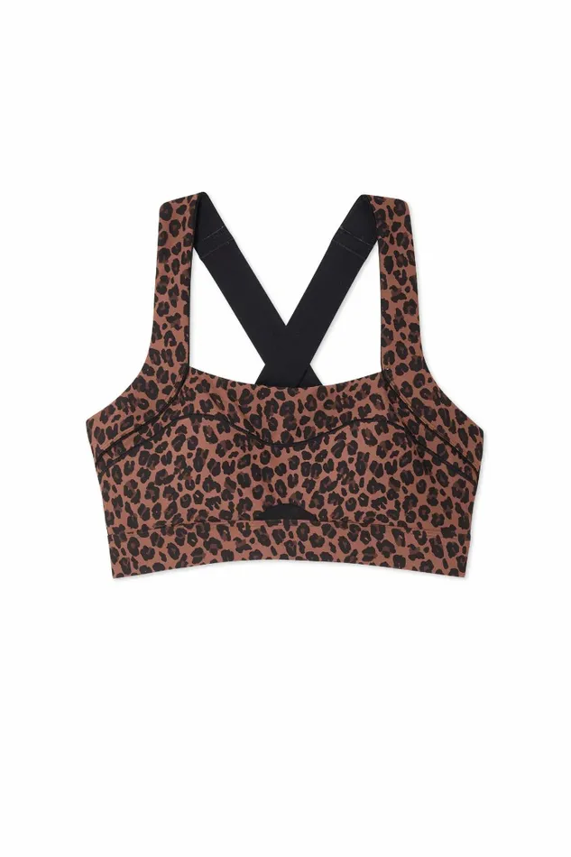 Never Fully Dressed Activewear Leopard Sports Bra 8211 Women