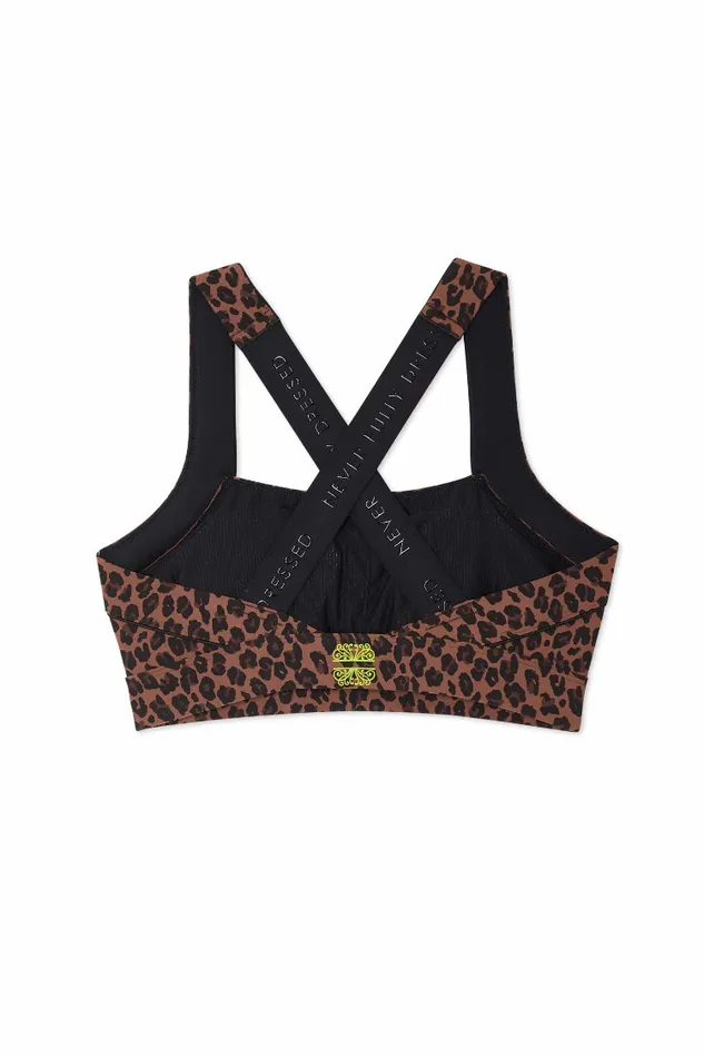 Never Fully Dressed Activewear Leopard Sports Bra 8211 Women