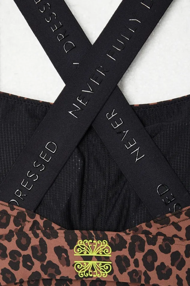 Never Fully Dressed Activewear Leopard Sports Bra 8211 Women