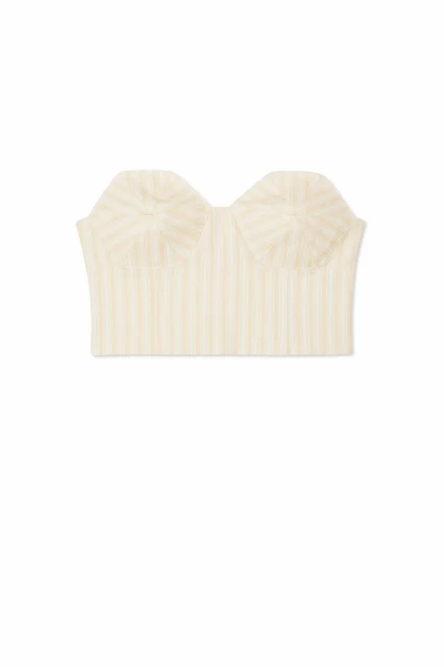 Never Fully Dressed CoOrds Butter Yellow Stripe Imogen Top 8211 Women