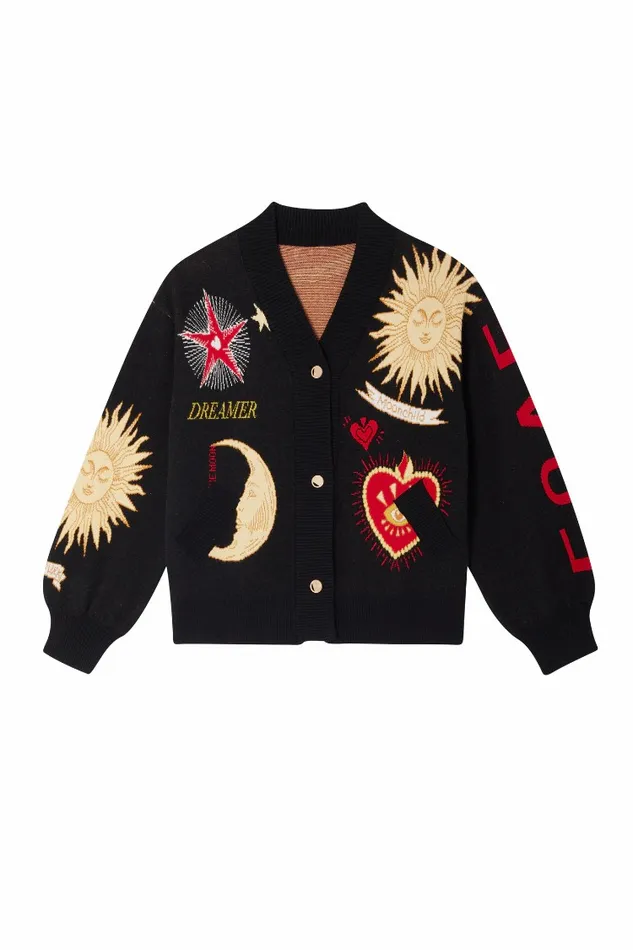 Never Fully Dressed Knitwear Black Mystical Cardigan 8211 Women