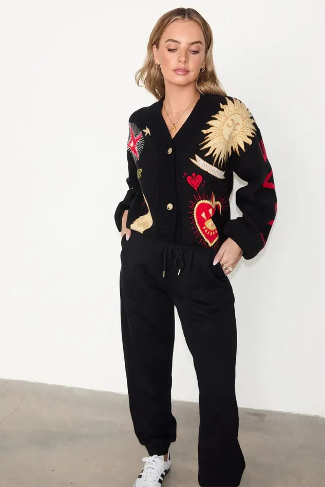 Never Fully Dressed Knitwear Black Mystical Cardigan 8211 Women