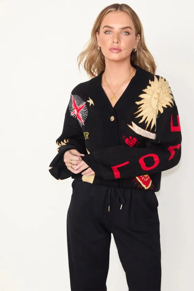 Never Fully Dressed Knitwear Black Mystical Cardigan 8211 Women