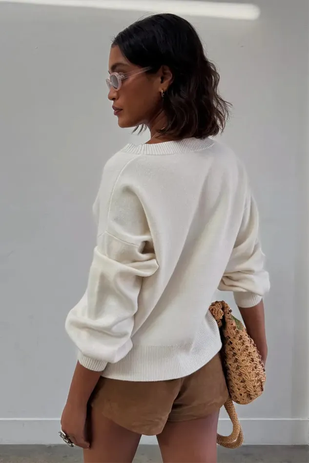 Never Fully Dressed Knitwear Embroidered Palm Boob Cardigan 8211 Women