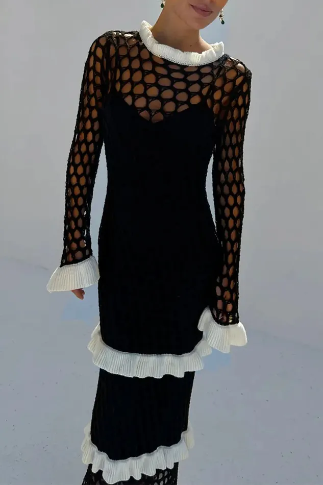 Never Fully Dressed Knitwear Mono Crochet Chloe Dress 8211 Women