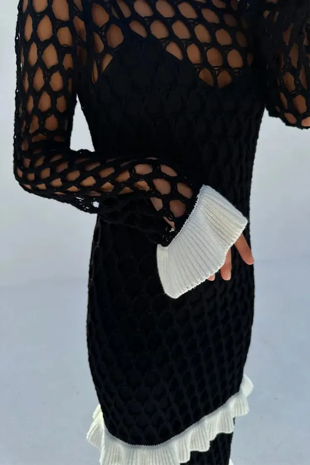 Never Fully Dressed Knitwear Mono Crochet Chloe Dress 8211 Women