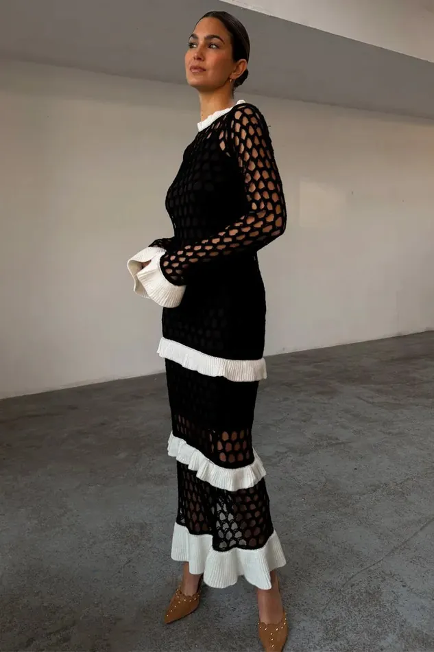 Never Fully Dressed Knitwear Mono Crochet Chloe Dress 8211 Women