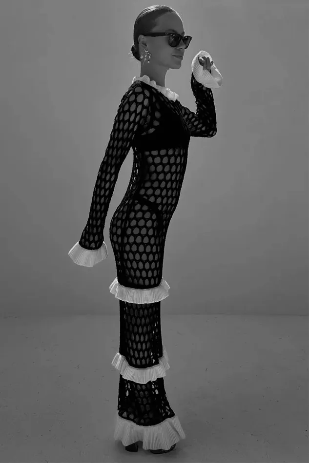 Never Fully Dressed Knitwear Mono Crochet Chloe Dress 8211 Women