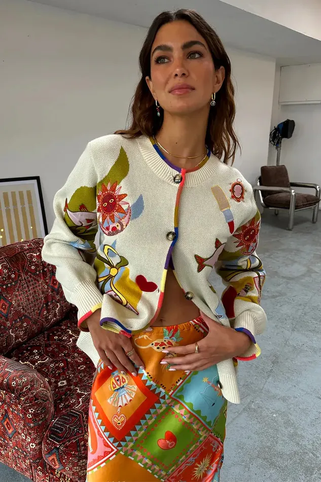 Never Fully Dressed Knitwear Multi Enchanted Cardigan 8211 Women