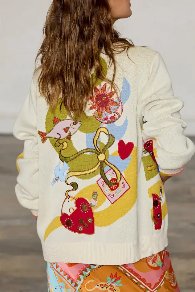 Never Fully Dressed Knitwear Multi Enchanted Cardigan 8211 Women