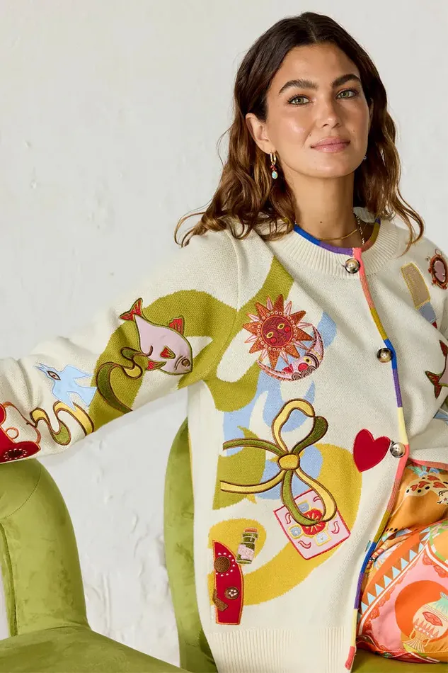 Never Fully Dressed Knitwear Multi Enchanted Cardigan 8211 Women