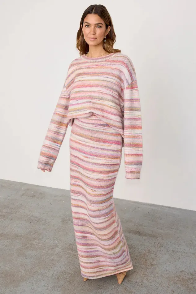 Never Fully Dressed Knitwear Multi Stripe Jumper 8211 Women
