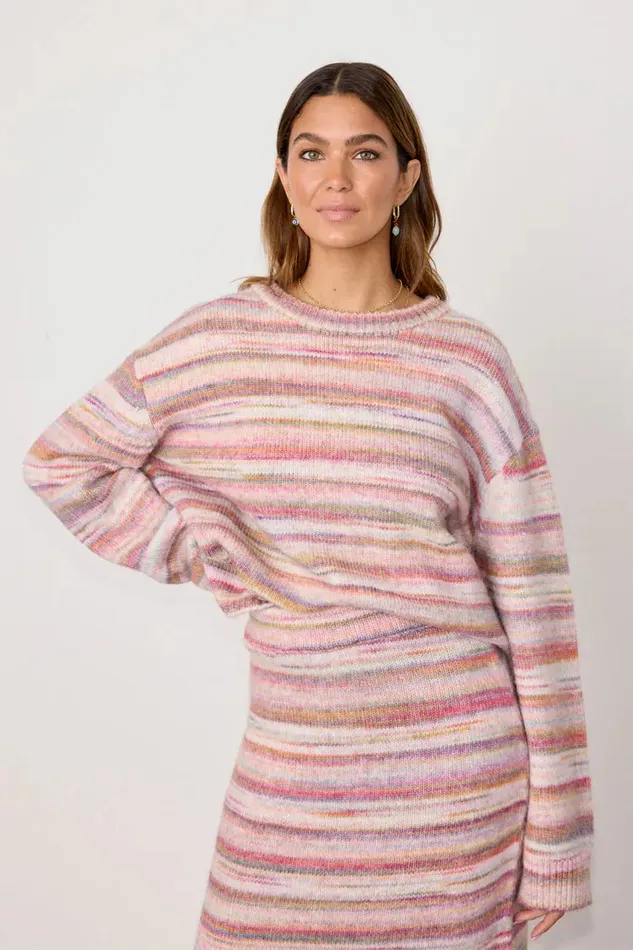 Never Fully Dressed Knitwear Multi Stripe Jumper 8211 Women