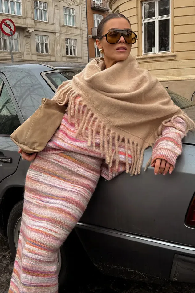 Never Fully Dressed Knitwear Multi Stripe Knit Skirt 8211 Women