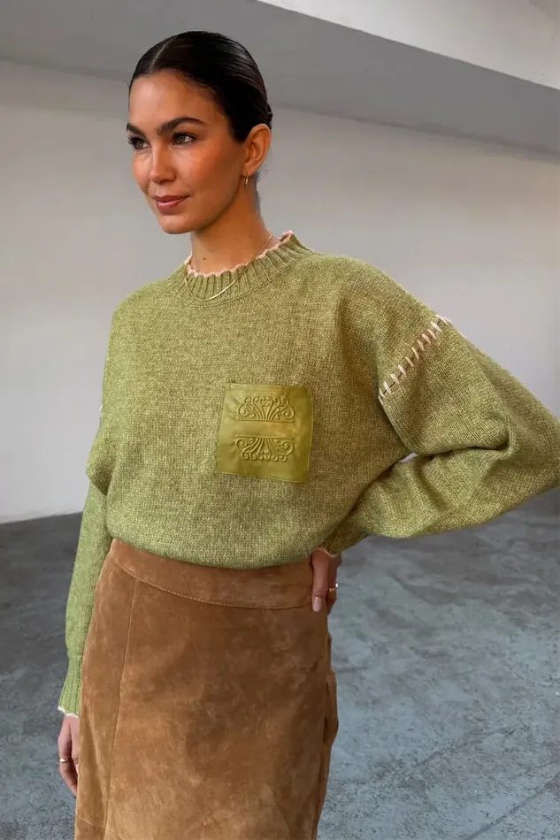 Never Fully Dressed Knitwear Olive Virgo Jumper 8211 Women