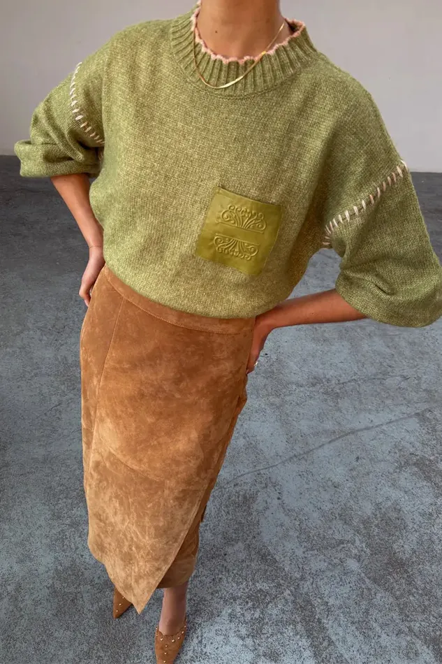 Never Fully Dressed Knitwear Olive Virgo Jumper 8211 Women