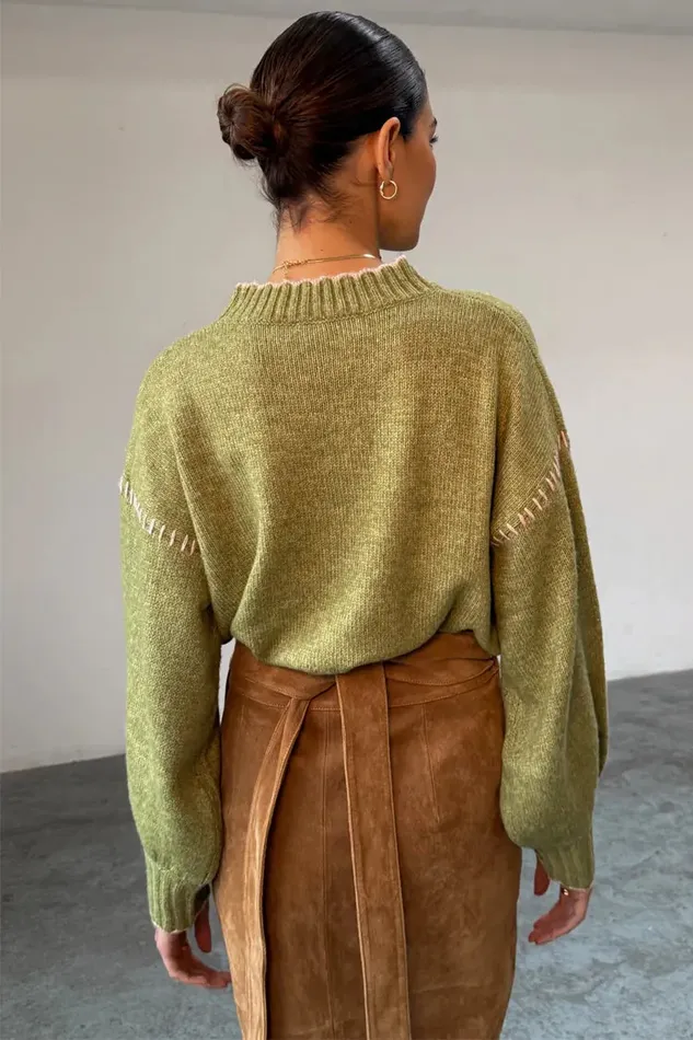 Never Fully Dressed Knitwear Olive Virgo Jumper 8211 Women
