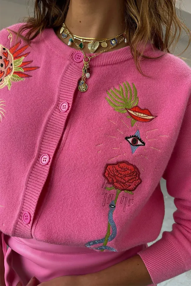 Never Fully Dressed Knitwear Pink Enchanted Cardigan 8211 Women