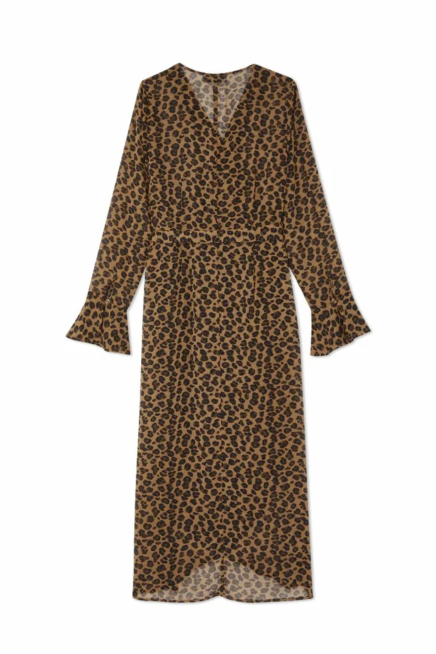 Never Fully Dressed Leopard Print Leopard Lucia Sheer Wrap Dress 8211 Women