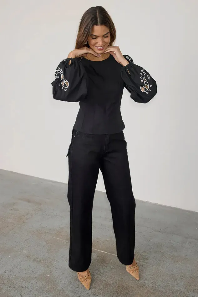 Never Fully Dressed Modest Dressing Black Enchanted Lillie Top 8211 Women