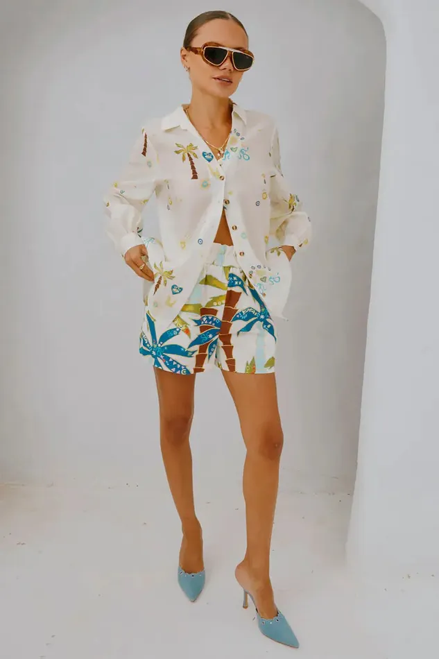 Never Fully Dressed Newness Palm Elissa Shorts 8211 Women