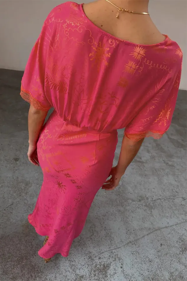 Never Fully Dressed Newness Pink Safari Thea Maxi Dress 8211 Women