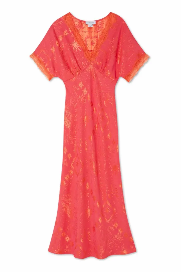 Never Fully Dressed Newness Pink Safari Thea Maxi Dress 8211 Women